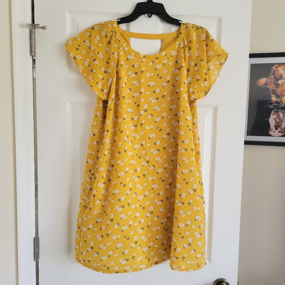 Yellow Floral Dress